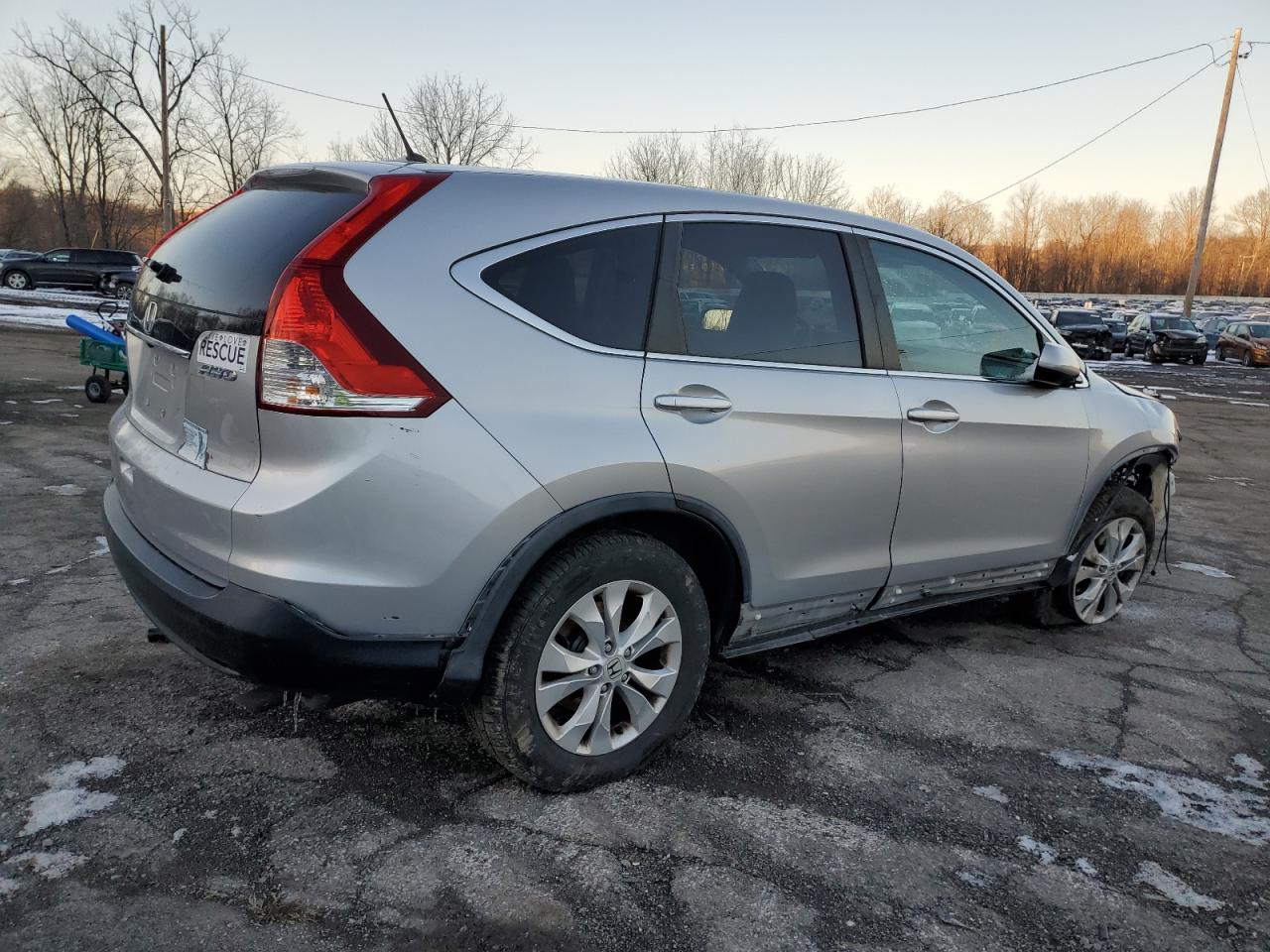 2014 Honda CR-V VIN 5J6RM4H50EL088888 Copart auction photo, front end / side damage thumbnail 3
