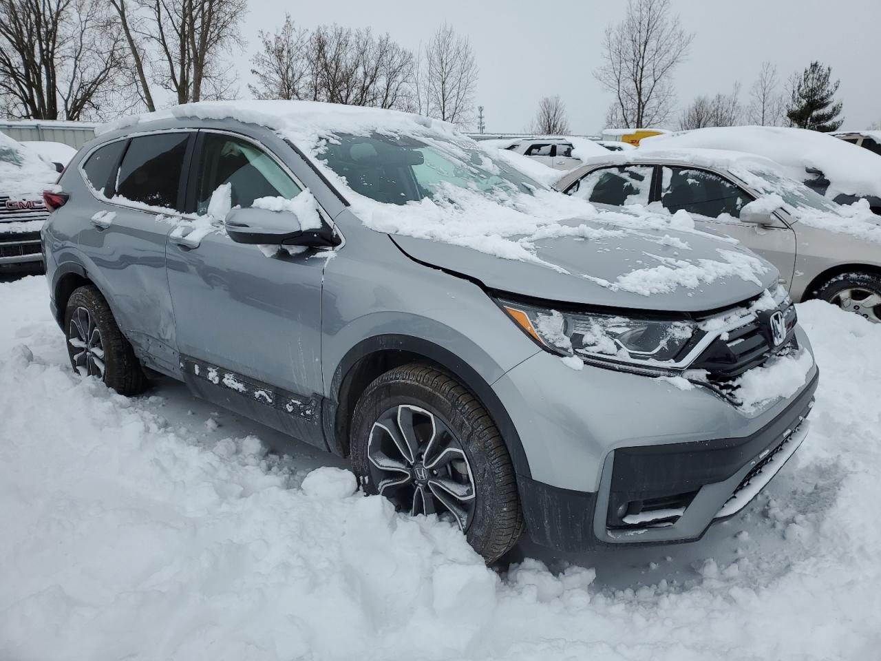 2021 Honda CR-V VIN 7FARW2H83ME013171 Copart auction photo, front end / side damage thumbnail 4