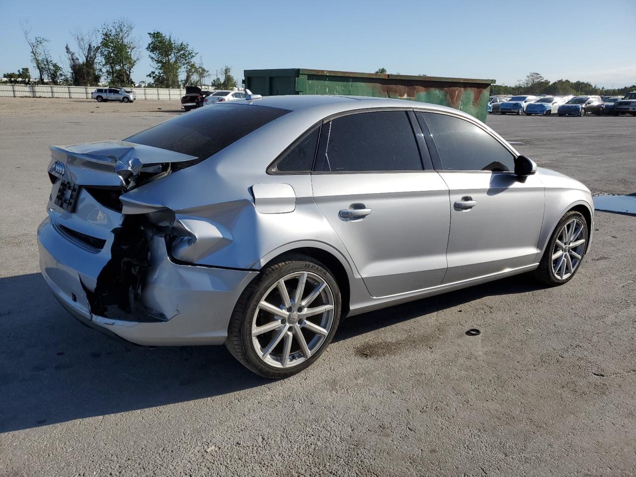 2016 Audi A3 VIN WAUA7GFF6G1016659 Copart auction photo, rear end damage thumbnail 3