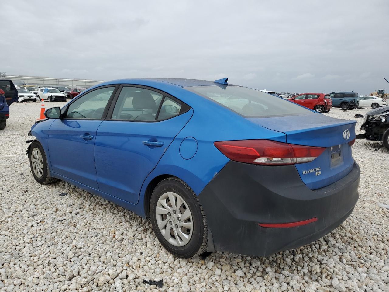 2017 Hyundai Elantra VIN KMHD74LF0HU391722 Copart auction photo, front end / minor dent/scratches damage thumbnail 2