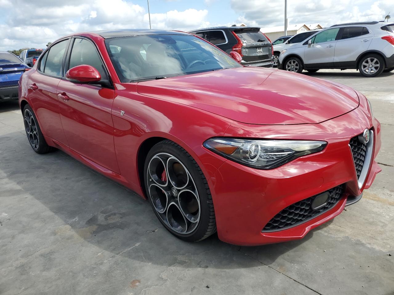 2022 Alfa Romeo Giulia VIN ZARFAMBN2N7660407 Copart auction photo, water/flood damage thumbnail 4