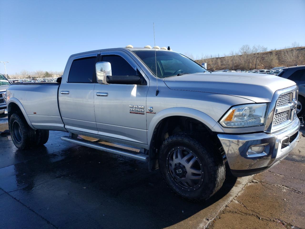 2014 RAM 3500 VIN 3C63RRJL6EG165917 Copart auction photo, front end / side damage thumbnail 4