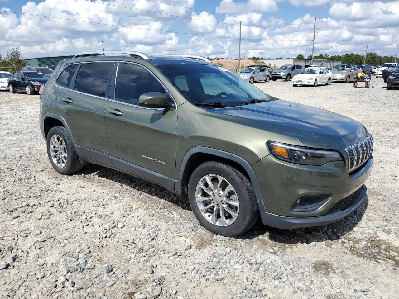 2019 Jeep Grand Cherokee VIN 1C4PJLLB2KD186954 Copart auction photo, top/roof damage thumbnail 4
