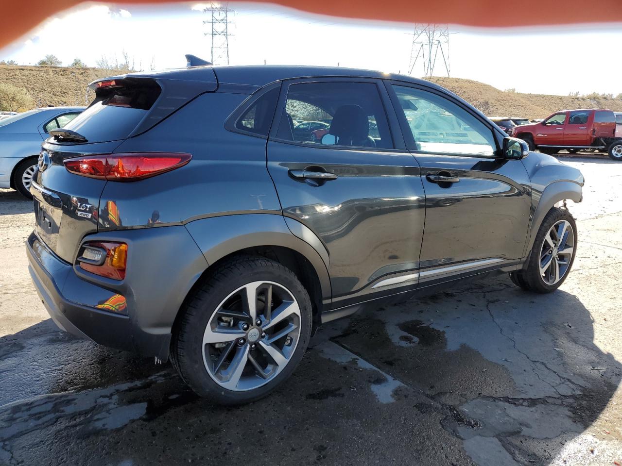 2021 Hyundai Kona VIN KM8K5CA55MU686214 Copart auction photo, front end damage thumbnail 3