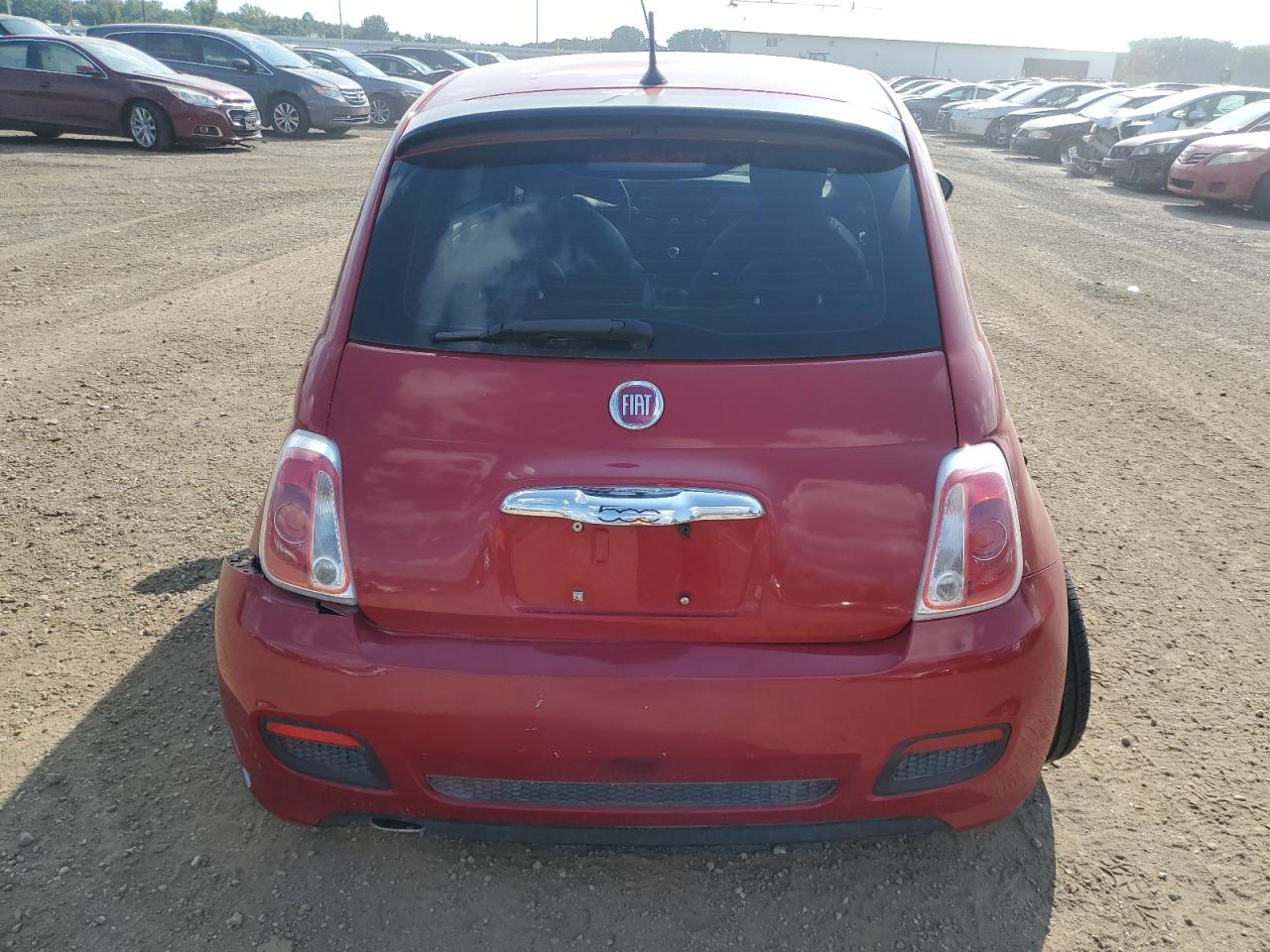 2012 Fiat 500 VIN 3C3CFFBR0CT109970 Copart auction photo, rear end / side damage thumbnail 6