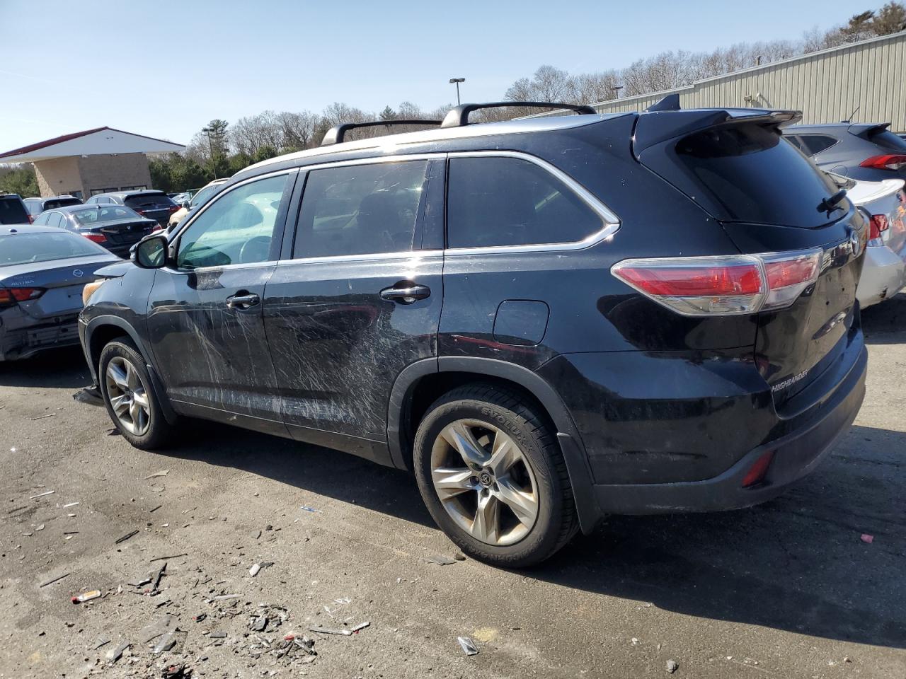 2016 Toyota Highlander VIN 5TDDKRFH8GS261123 Copart auction photo, front end / side damage thumbnail 2