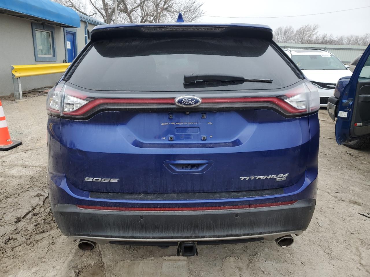 2015 Ford Edge VIN 2FMPK4K82FBB73279 Copart auction photo, front end / side damage thumbnail 6