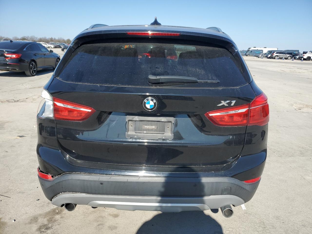 2018 BMW X1 VIN WBXHU7C38J5H39343 Copart auction photo, rear end damage thumbnail 6