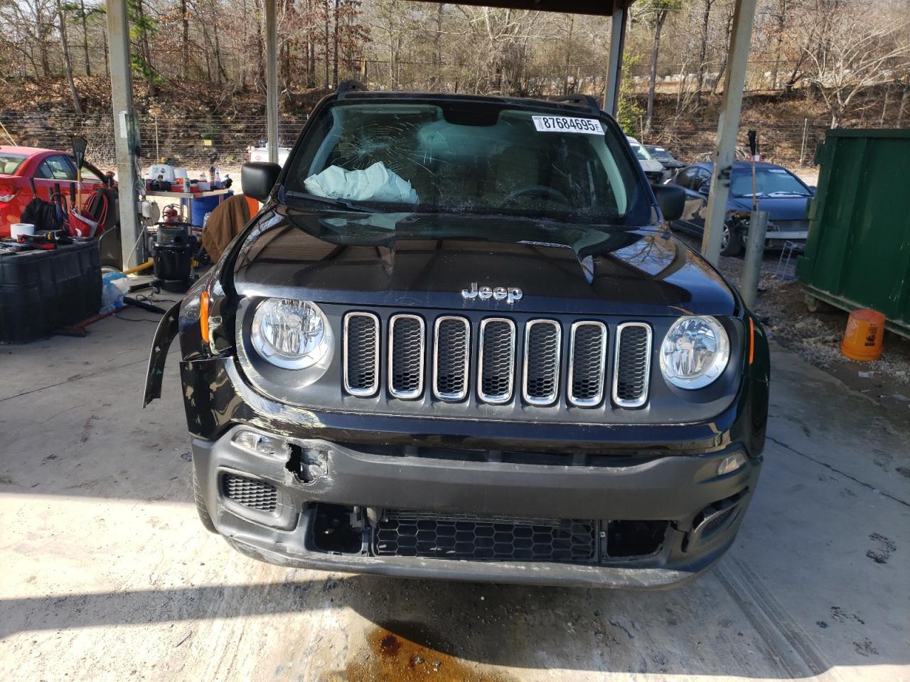 2018 Jeep Renegade VIN ZACCJBAB4JPJ18292 Copart auction photo, front end / side damage thumbnail 5