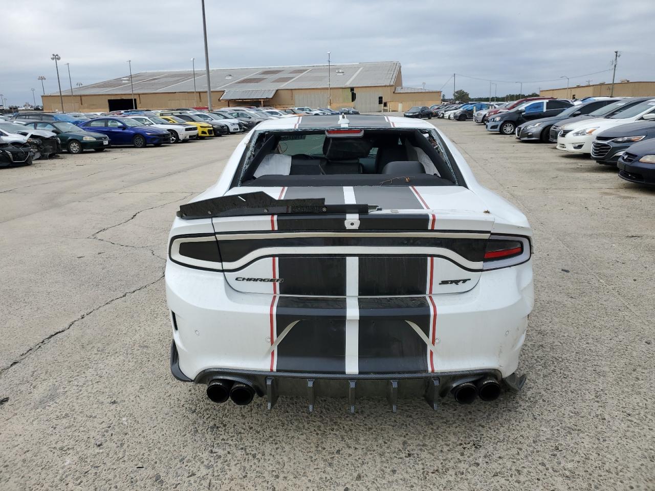 2020 Dodge Charger VIN 2C3CDXGJ9LH174954 Copart auction photo, rear end / front end damage thumbnail 6