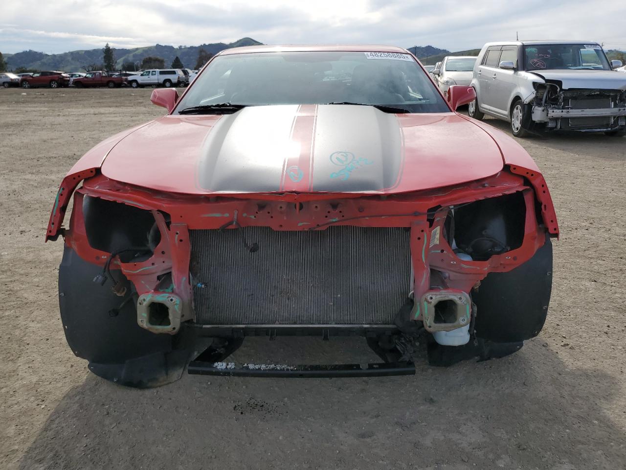 2014 Chevrolet Camaro VIN 2G1FA1E33E9324128 Copart auction photo, front end damage thumbnail 5