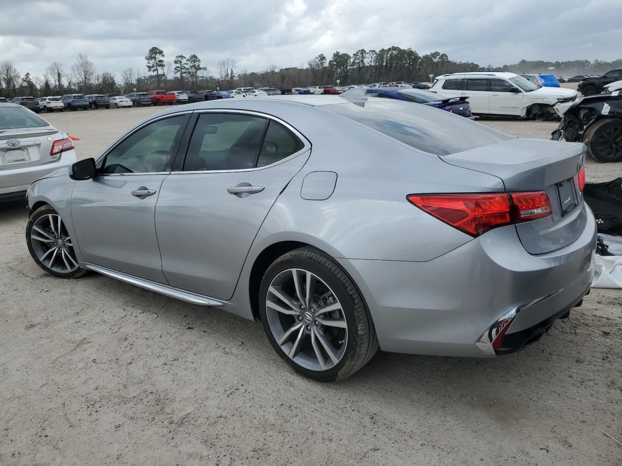 2020 Acura TLX VIN 19UUB2F43LA001421 Copart auction photo, front end / side damage thumbnail 2