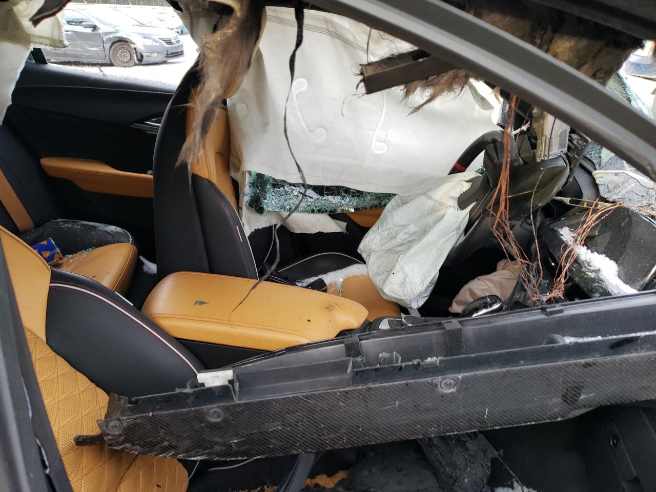 2022 Cadillac CT4-V VIN 1G6DL5RP5N0210030 Copart auction photo, burn / rear end damage thumbnail 7