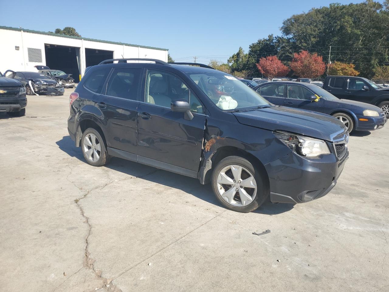 2015 Subaru Forester VIN JF2SJARC9FH829282 Copart auction photo, front end damage thumbnail 4