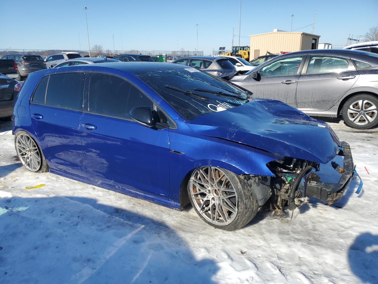 2017 Volkswagen Golf VIN WVWVF7AU4HW180901 Copart auction photo, all over damage thumbnail 4