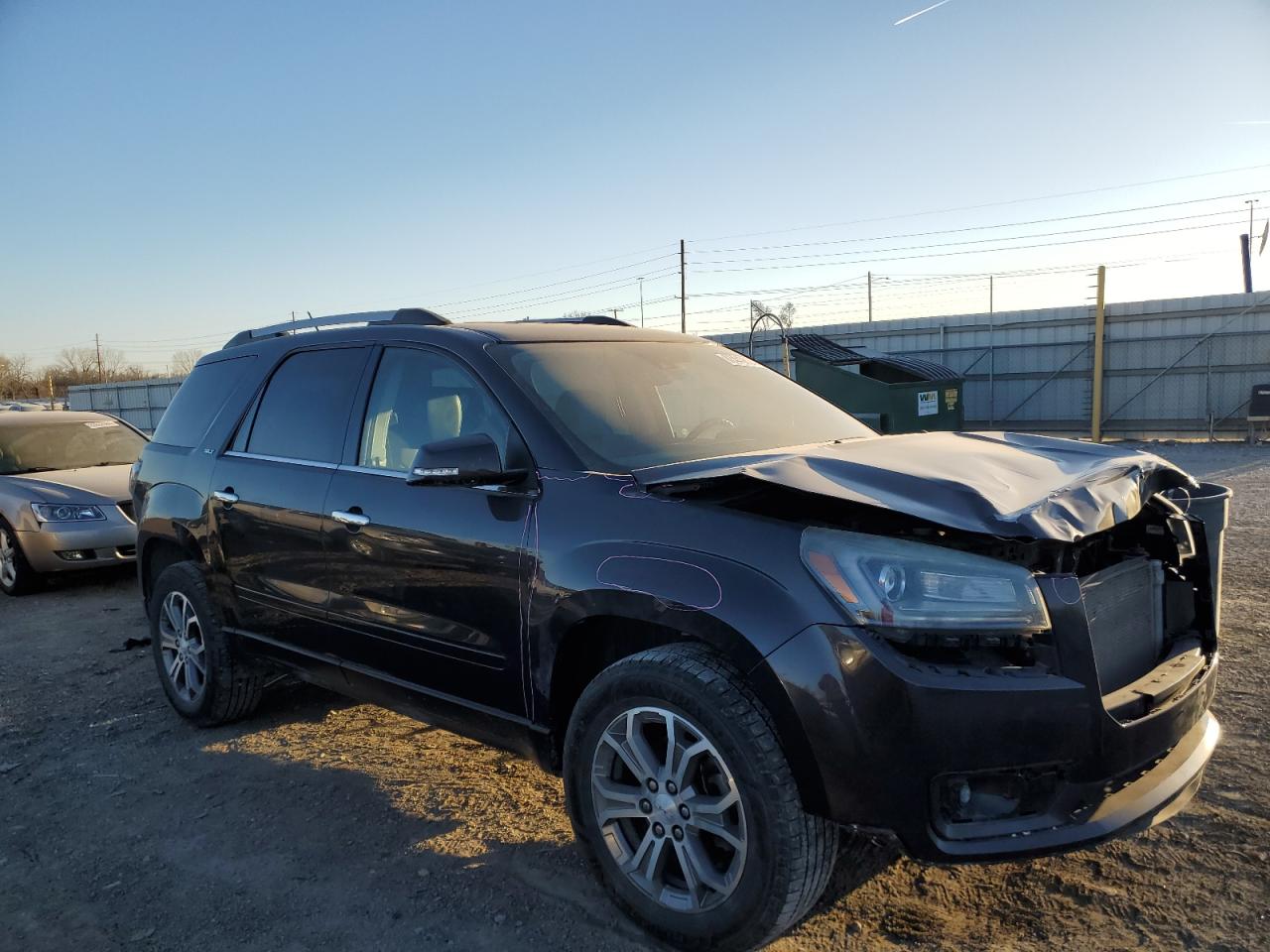 2015 GMC Acadia VIN 1GKKRRKD0FJ147820 Copart auction photo, front end damage thumbnail 4