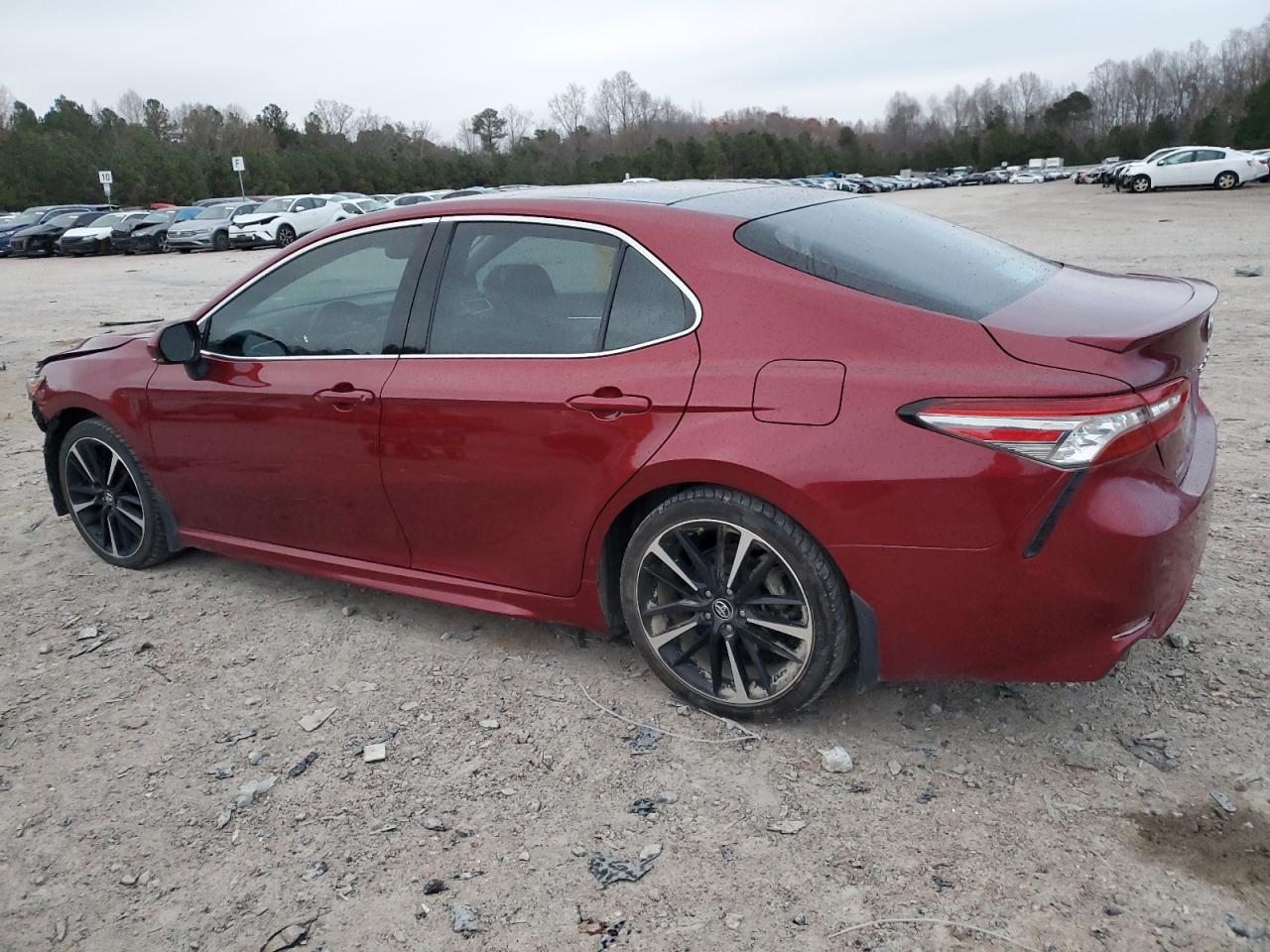 2018 Toyota Camry VIN 4T1B61HK1JU653042 Copart auction photo, front end damage thumbnail 2