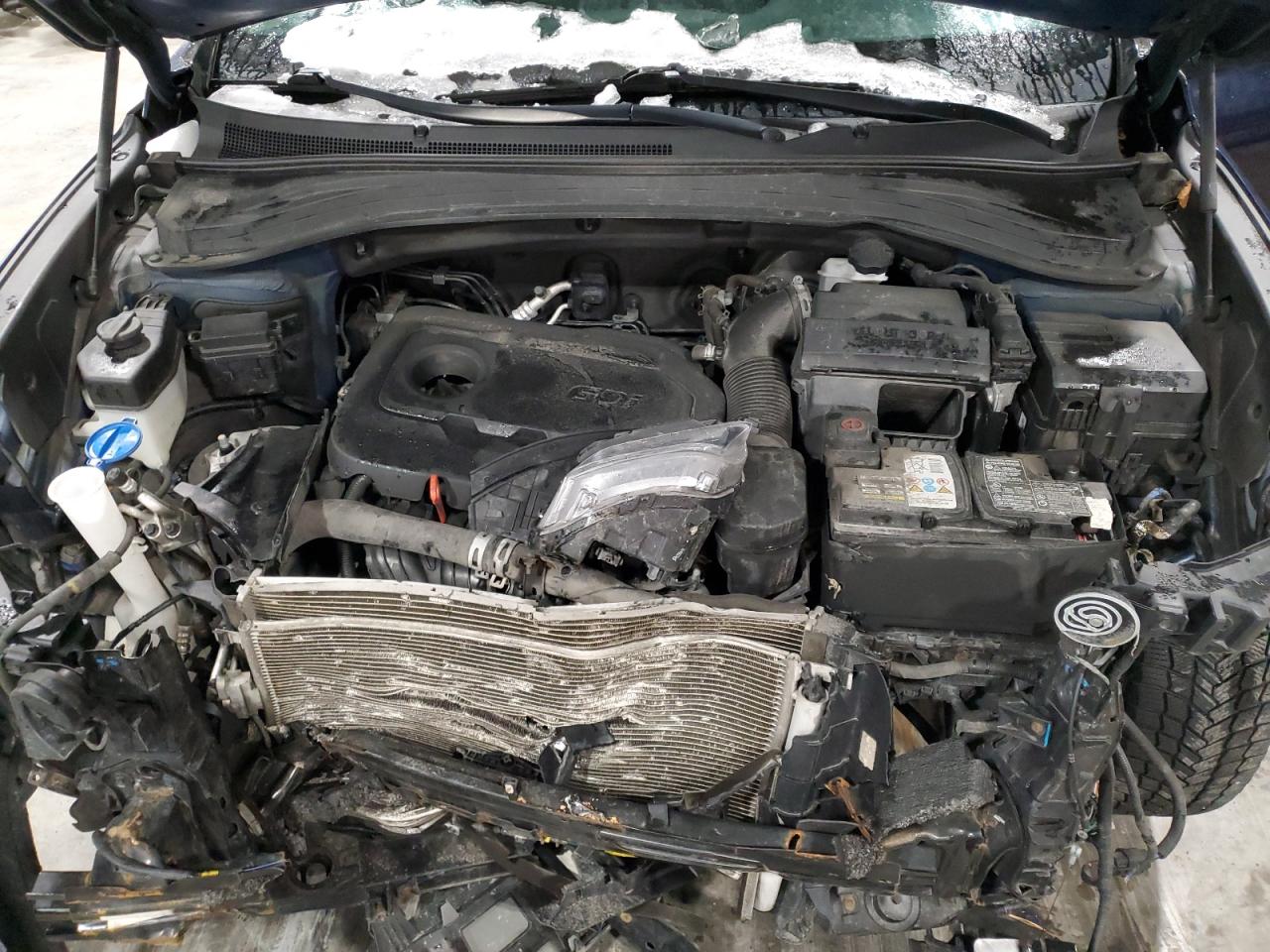 2019 Hyundai Santa Fe VIN 5NMS3CAD1KH127152 Copart auction photo, front end damage thumbnail 12