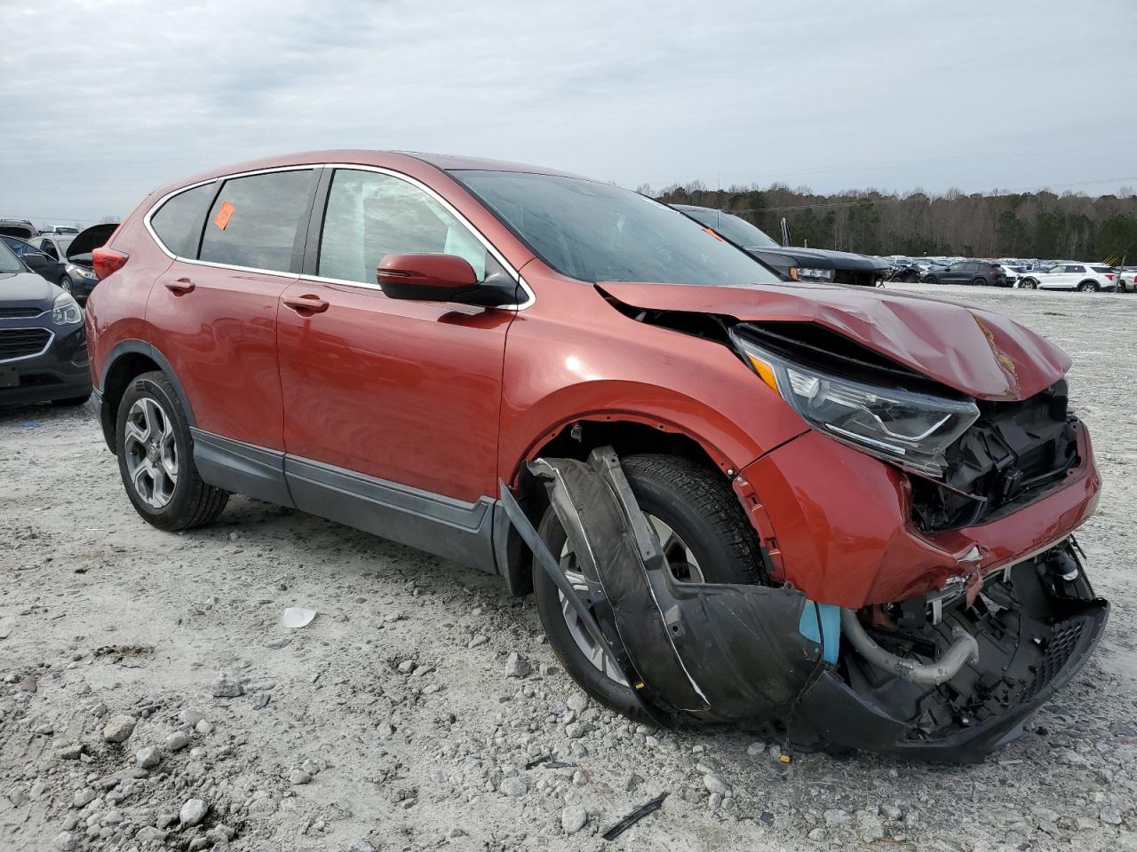 2019 Honda CR-V VIN 2HKRW2H80KH638962 Copart auction photo, front end damage thumbnail 4