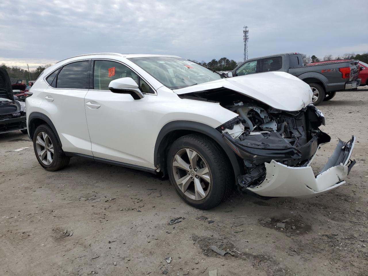 2017 Lexus NX VIN JTJBARBZXH2123341 Copart auction photo, front end damage thumbnail 4