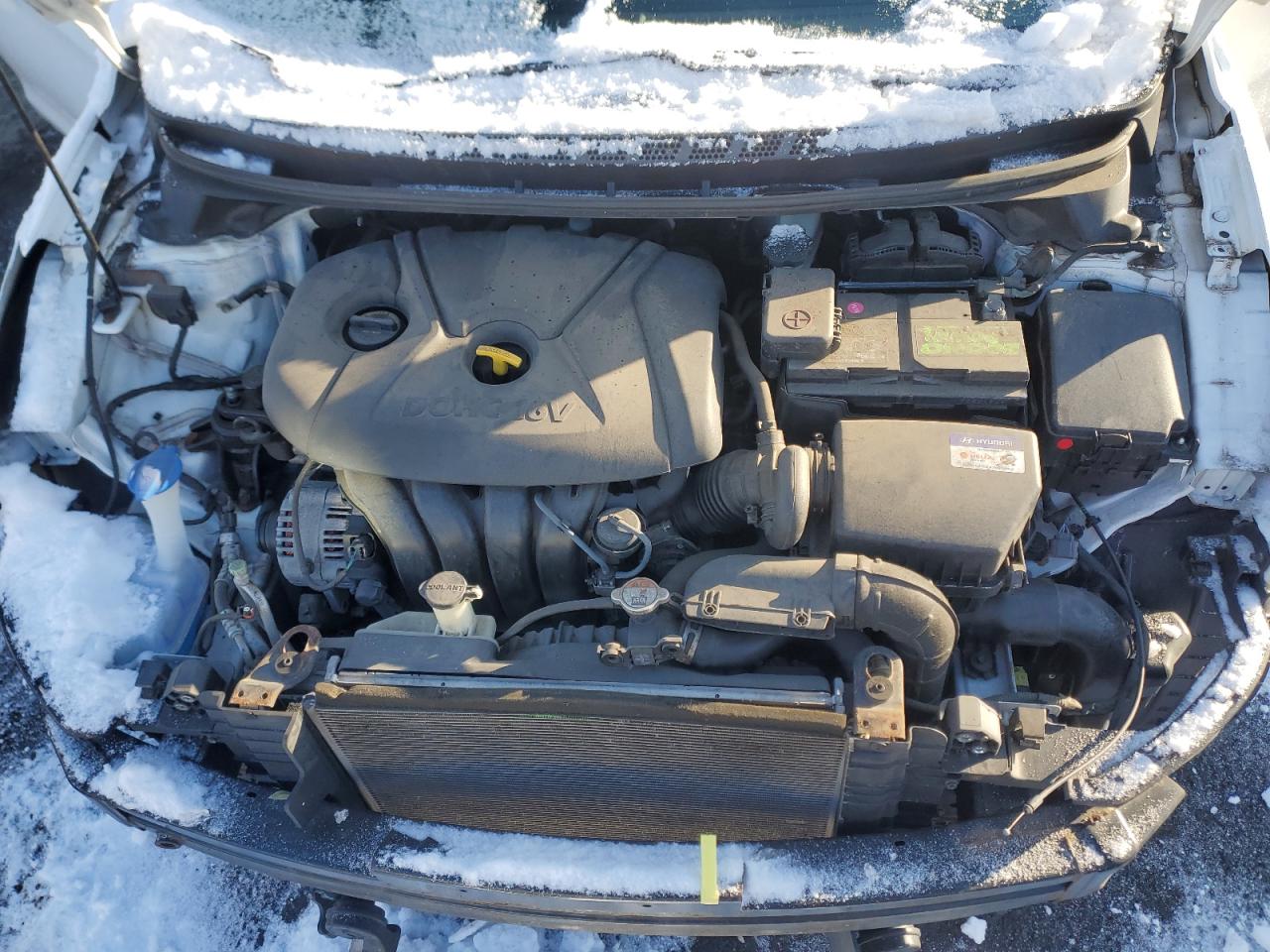2016 Hyundai Elantra VIN 5NPDH4AE4GH667727 Copart auction photo, front end damage thumbnail 11