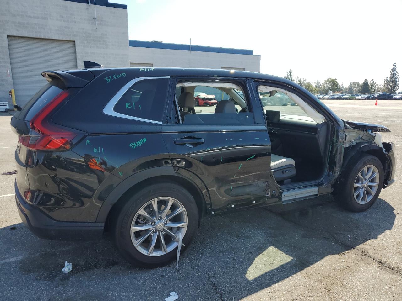 2023 Honda CR-V VIN 7FARS3H71PE001310 Copart auction photo, front end / side damage thumbnail 3