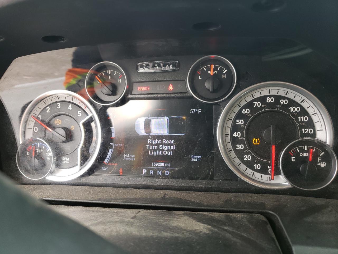 2015 RAM 1500 VIN 1C6RR7LM9FS577134 Copart auction photo, rear end / side damage thumbnail 9