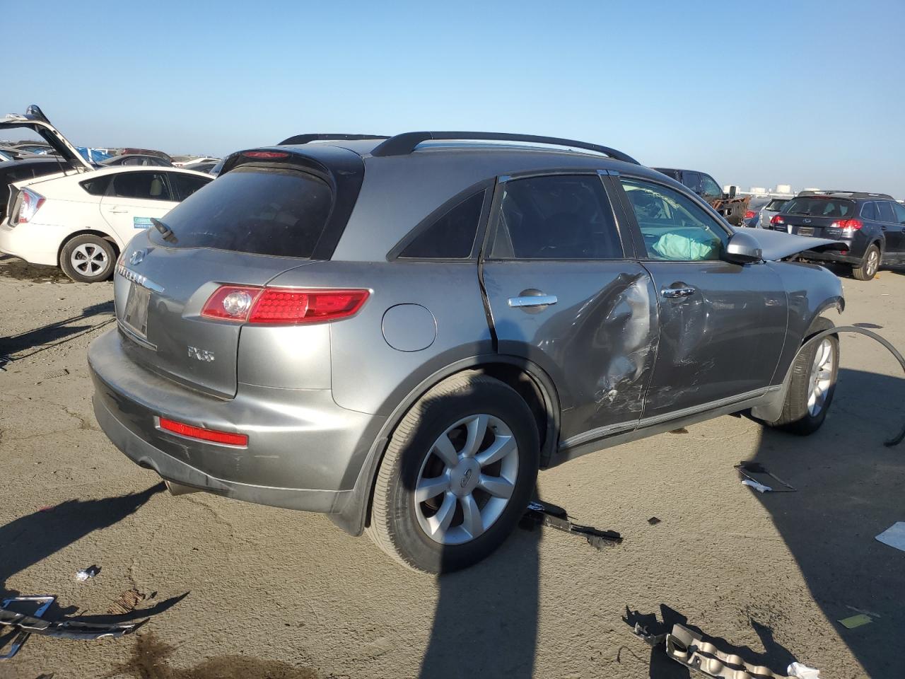 2003 Infiniti FX VIN JNRAS08W93X206436 Copart auction photo, all over damage thumbnail 3