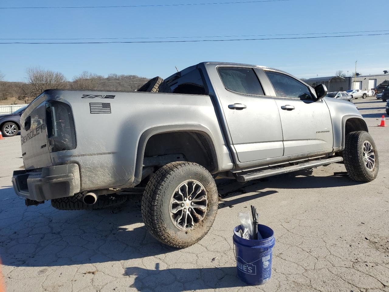 2022 Chevrolet Colorado VIN 1GCGTEEN4N1277825 Copart auction photo, biohazard/chemical / front end damage thumbnail 3