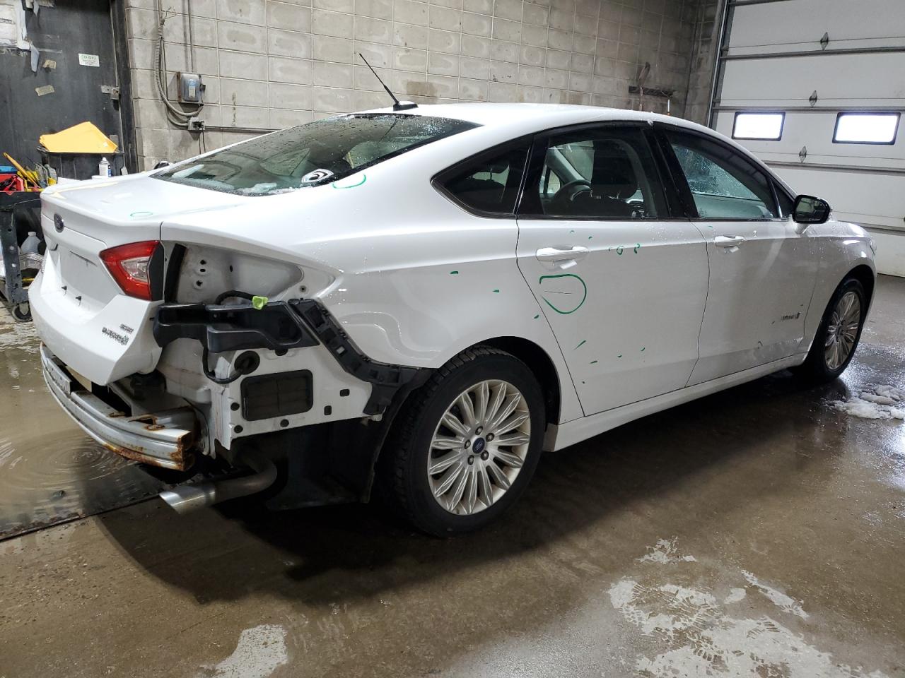 2014 Ford Fusion VIN 3FA6P0LU1ER259839 Copart auction photo, rear end damage thumbnail 3