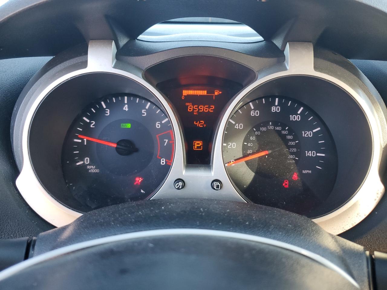 2016 Nissan Juke VIN JN8AF5MV3GT657071 Copart auction photo, front end / rear end damage thumbnail 9