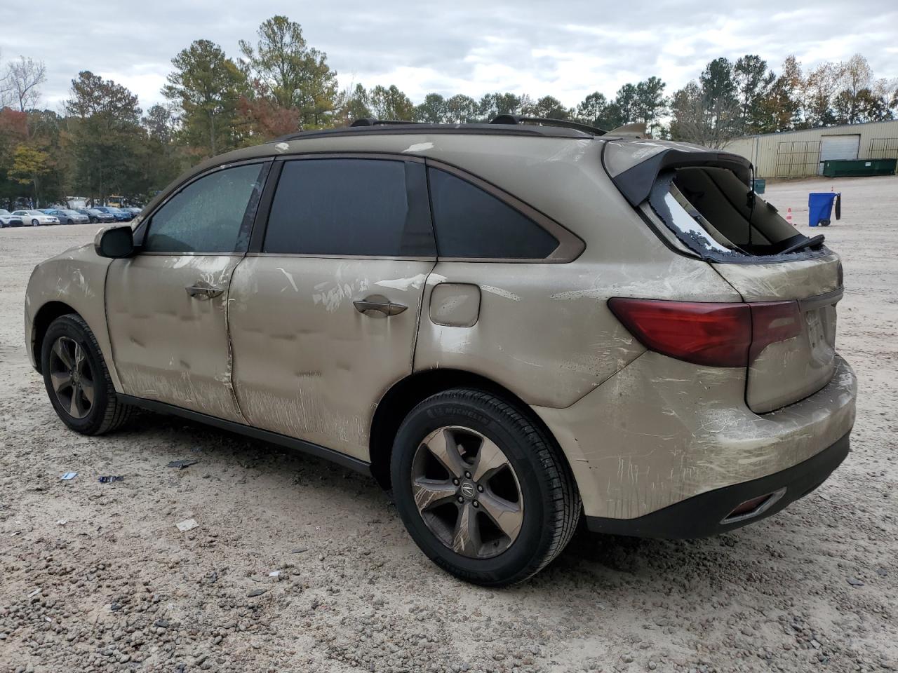 2014 Acura MDX VIN 5FRYD4H22EB025249 Copart auction photo, burn damage thumbnail 2