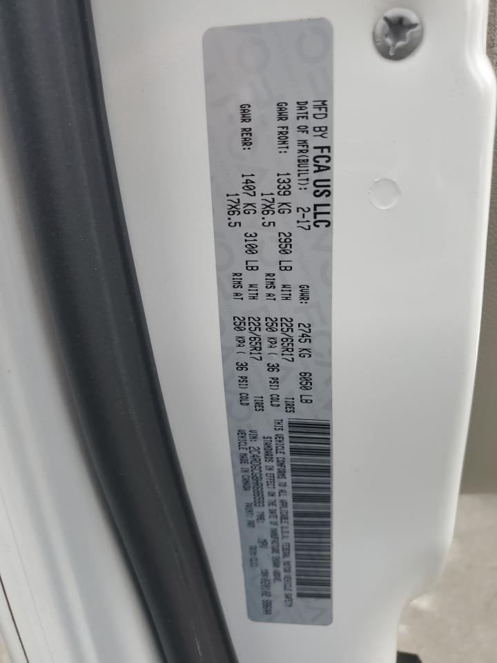2017 Dodge Caravan VIN 2C4RDGCG8HR686593 Copart auction photo, minor dent/scratches damage thumbnail 13