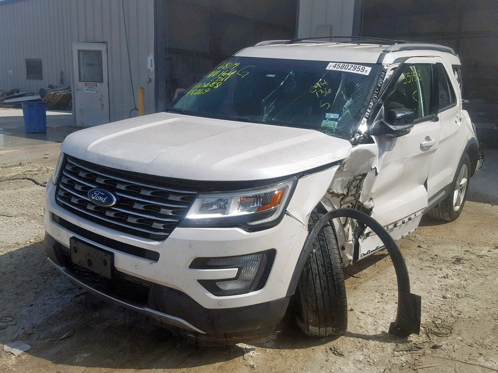 2016 Ford Explorer VIN 1FM5K8D87GGC94136 Copart auction photo, all over damage thumbnail 2