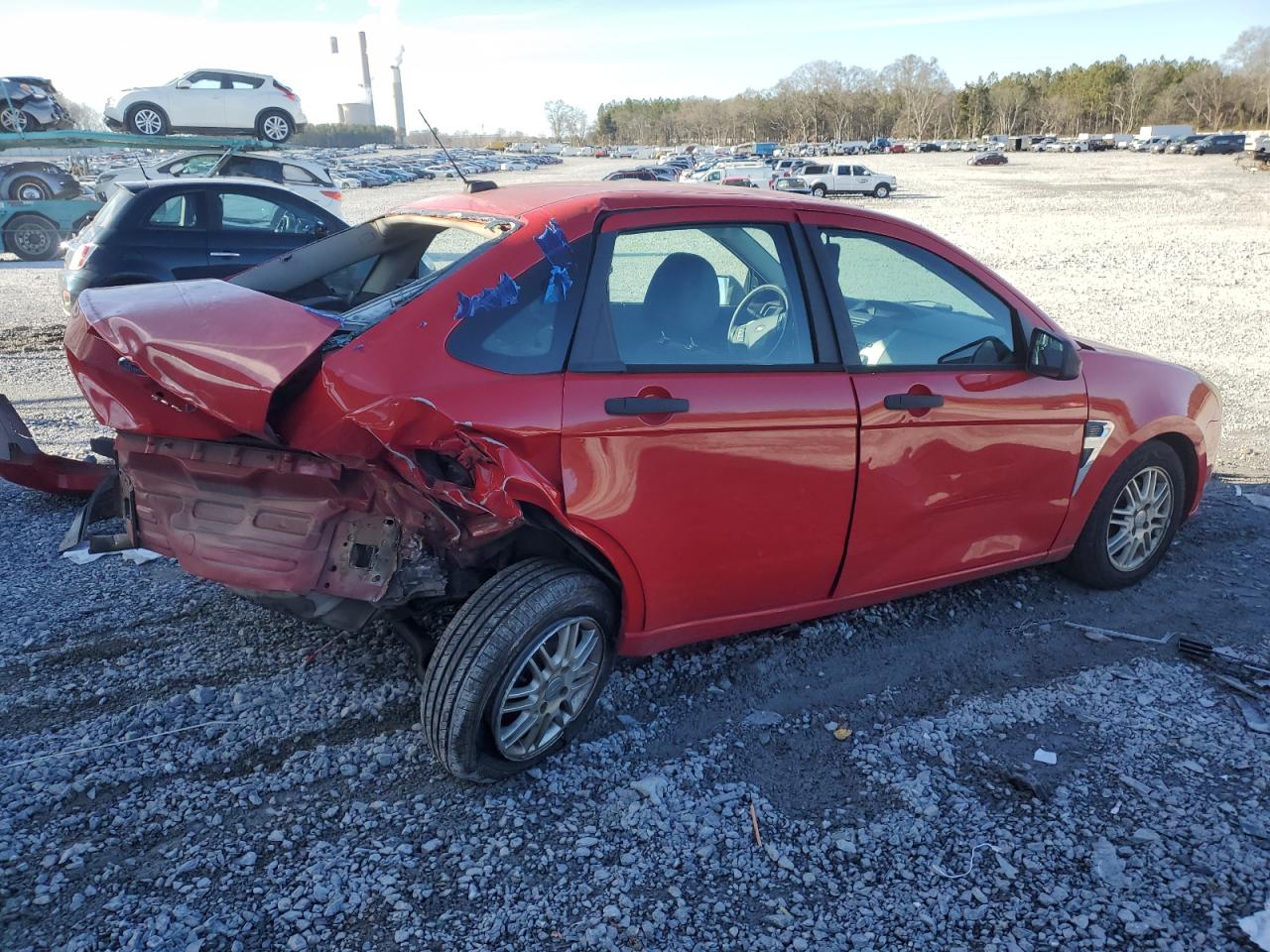 2008 Ford Focus VIN 1FAHP35N58W221659 Copart auction photo, all over damage thumbnail 3