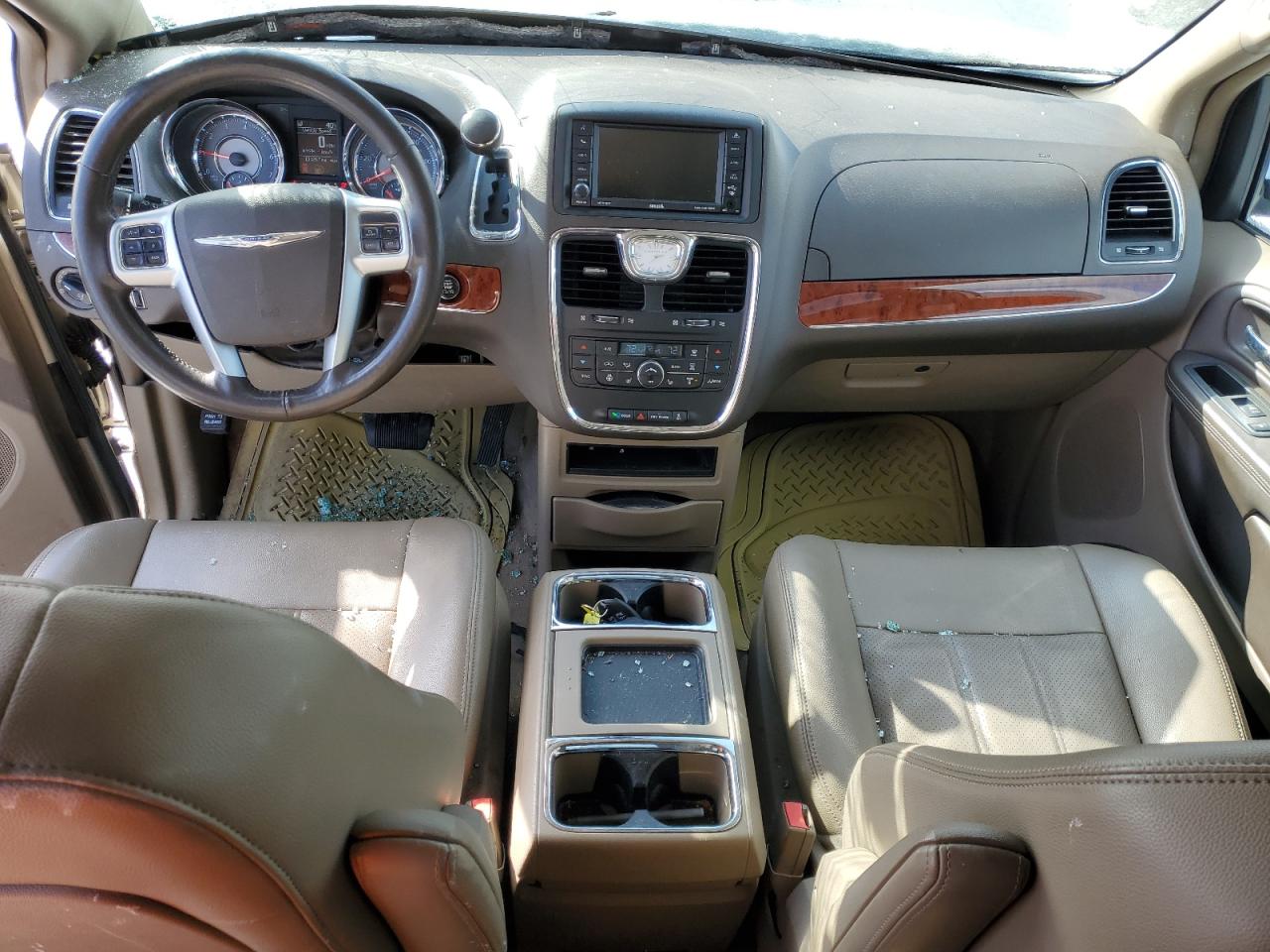 2012 Chrysler Town & Country VIN 2C4RC1CG3CR411335 Copart auction photo, front end / side damage thumbnail 8