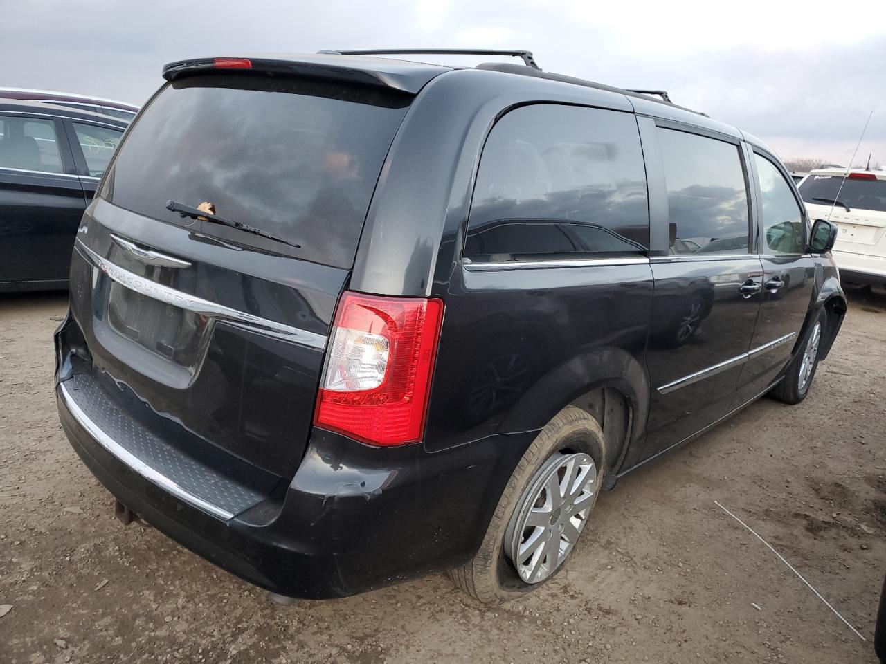 2014 Chrysler Town & Country VIN 2C4RC1BG9ER157408 Copart auction photo, front end / side damage thumbnail 3