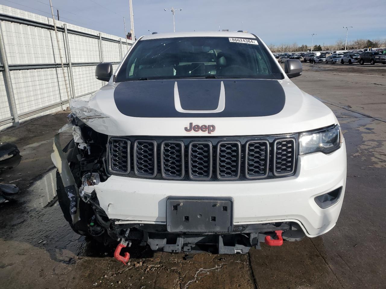 2019 Jeep Grand Cherokee VIN 1C4RJFLG6KC577066 Copart auction photo, front end / hail damage thumbnail 5