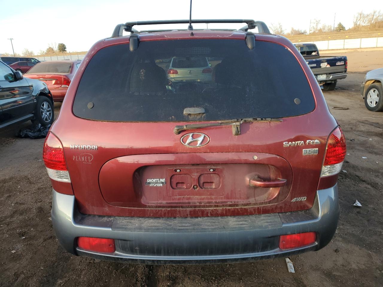 2005 Hyundai Santa Fe VIN KM8SC73E35U992596 Copart auction photo, front end damage thumbnail 6