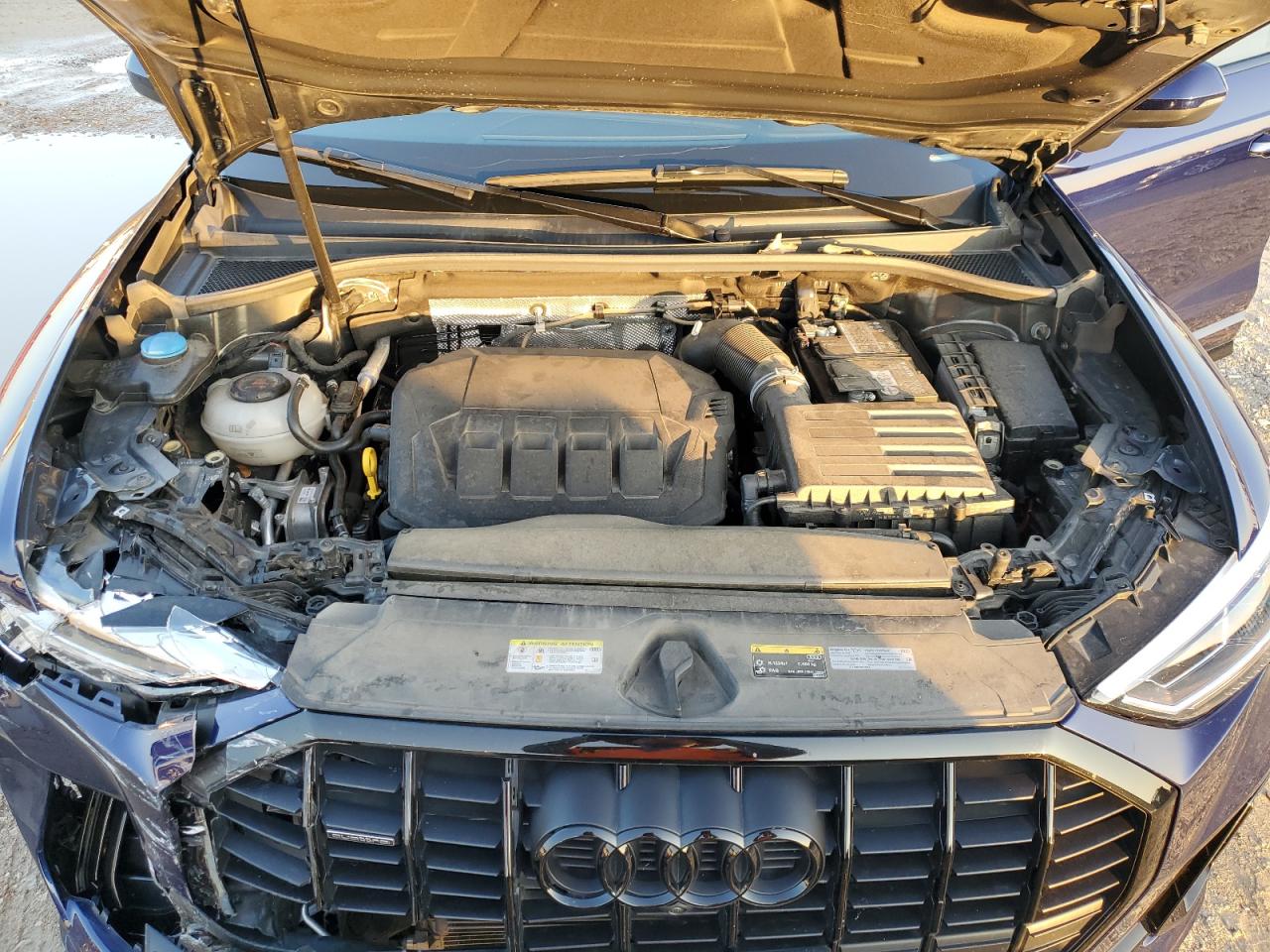 2022 Audi Q3 VIN WA1EECF34N1092381 Copart auction photo, front end damage thumbnail 12
