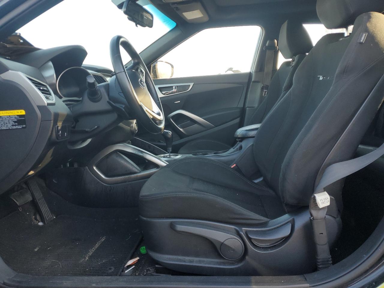 2017 Hyundai Veloster VIN KMHTC6ADXHU317728 Copart auction photo, front end damage thumbnail 7