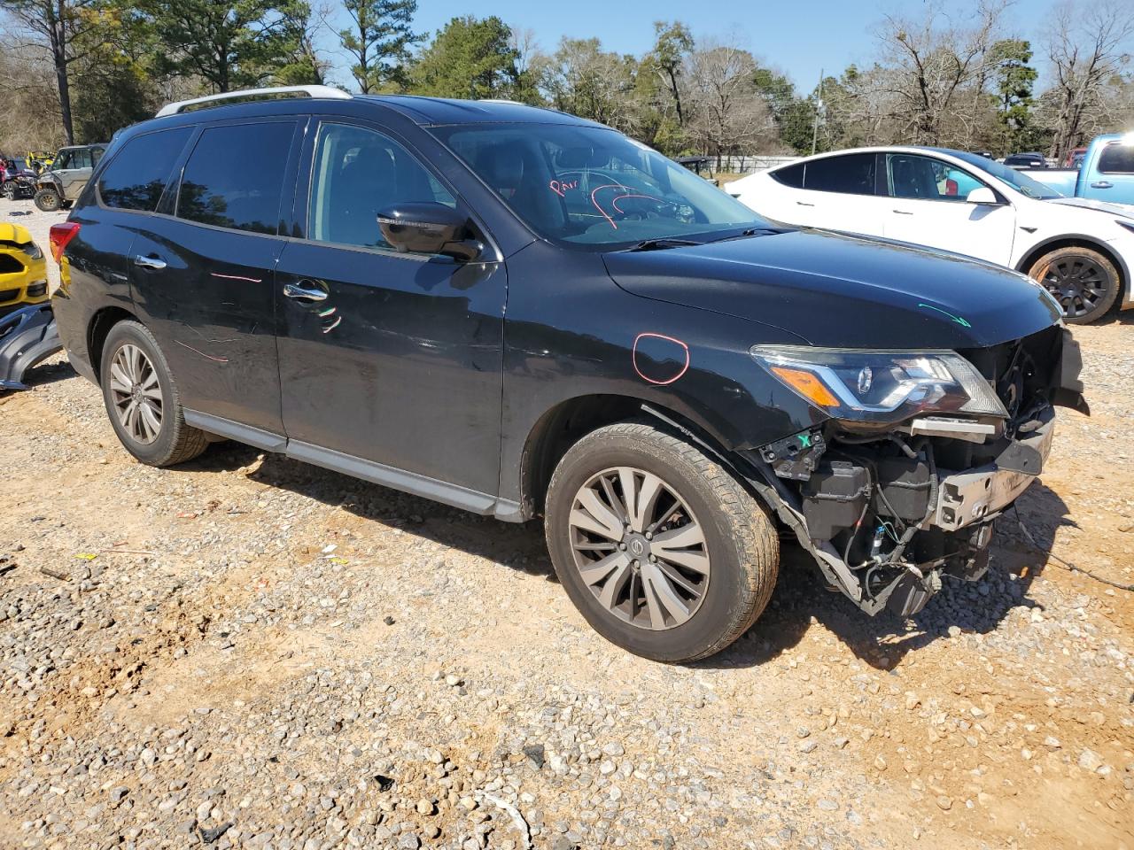 2018 Nissan Pathfinder VIN 5N1DR2MN1JC615046 Copart auction photo, front end damage thumbnail 4