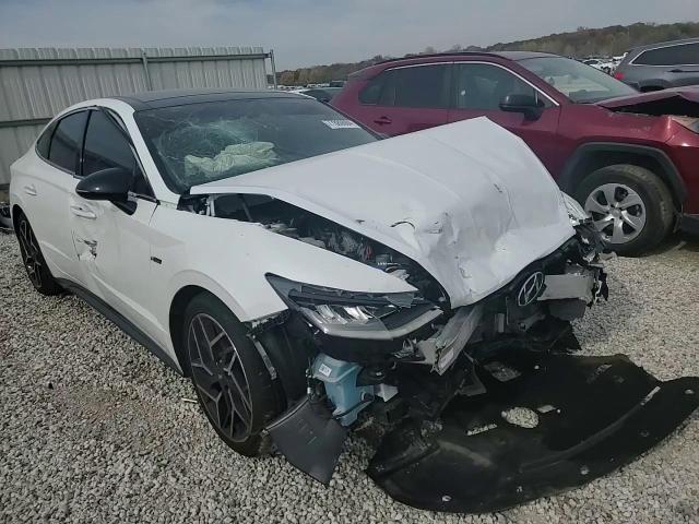 2021 Hyundai Sonata VIN 5NPEK4JC0MH116131 Copart auction photo, front end / side damage thumbnail 10