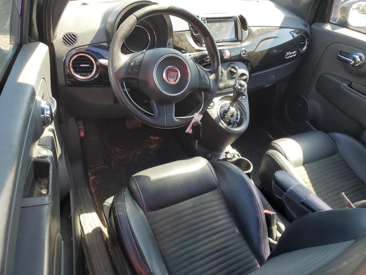 2015 Fiat 500 VIN 3C3CFFBR9FT648379 Copart auction photo, side damage thumbnail 8