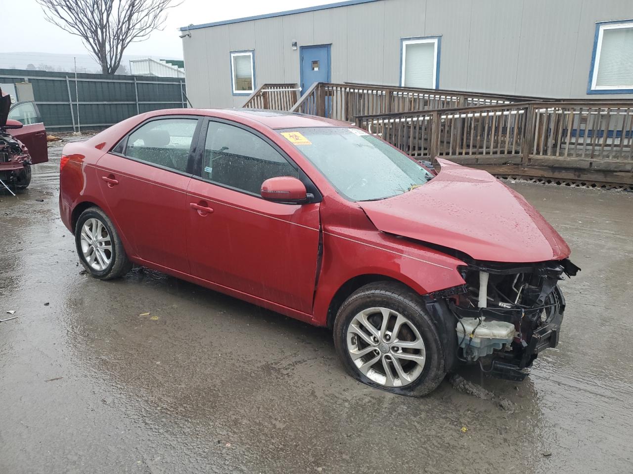 2012 KIA Forte VIN KNAFU4A21C5569112 Copart auction photo, front end / side damage thumbnail 4
