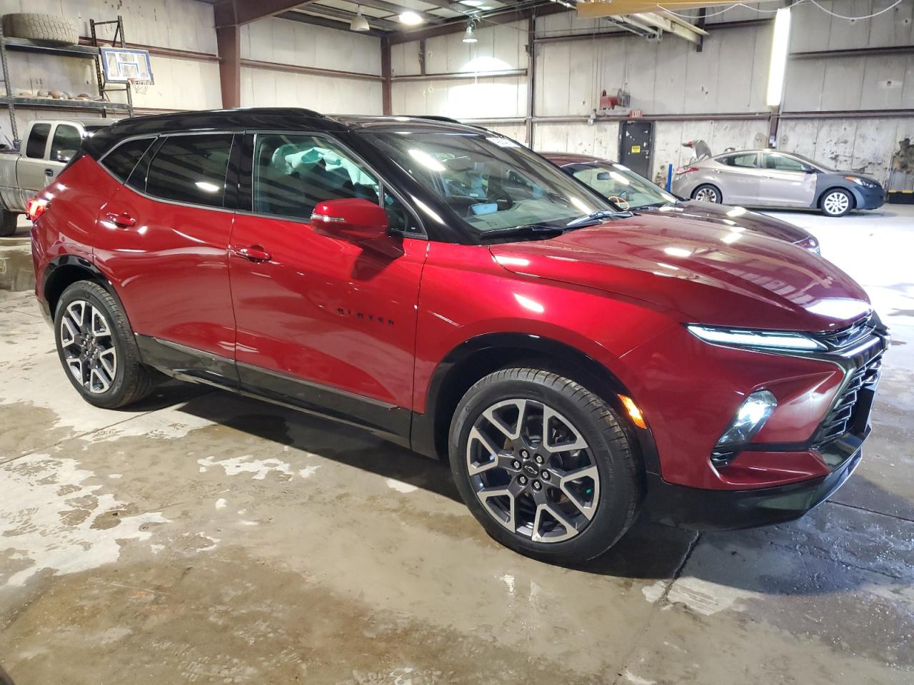 2023 Chevrolet Blazer VIN 3GNKBKRS7PS179019 Copart auction photo, side / undercarriage damage thumbnail 4