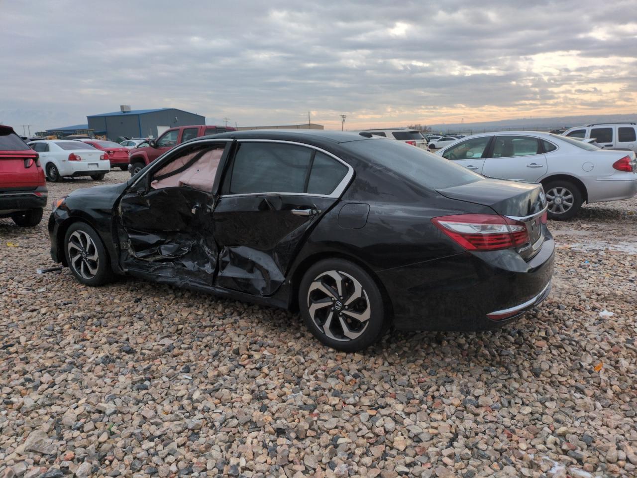 2016 Honda Accord VIN 1HGCR2F8XGA000623 Copart auction photo, rollover damage thumbnail 2