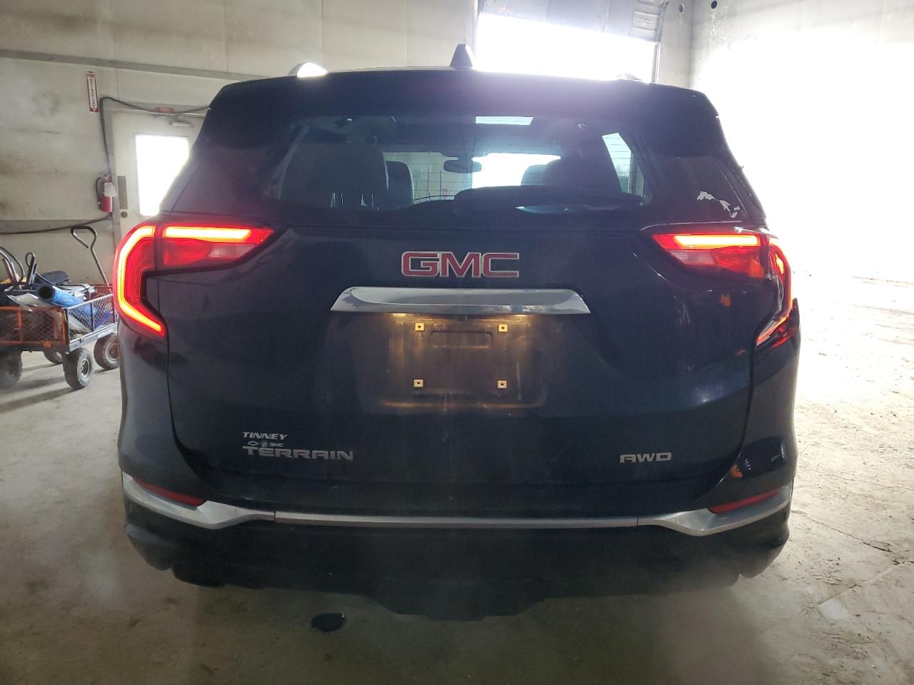 2018 GMC Terrain VIN 3GKALXEX2JL128176 Copart auction photo, front end / side damage thumbnail 6