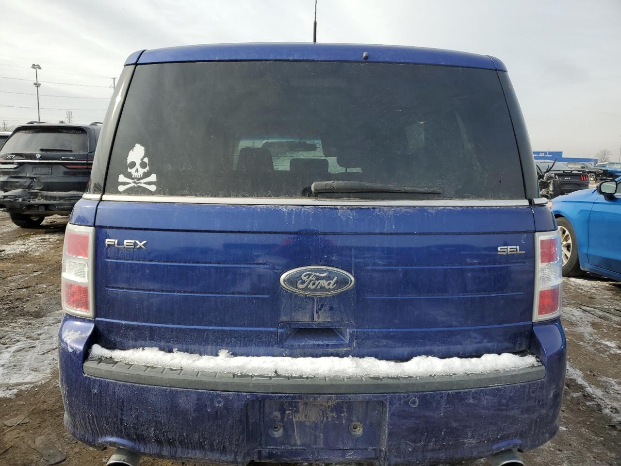 2013 Ford Flex VIN 2FMGK5C85DBD17196 Copart auction photo, front end / rear end damage thumbnail 6