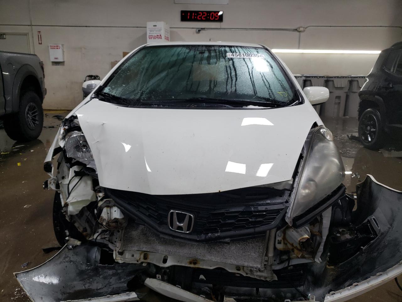 2012 Honda Fit VIN JHMGE8H51CC015543 Copart auction photo, front end damage thumbnail 5